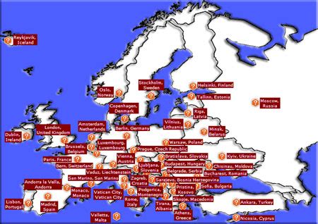 capitals of europe sporcle